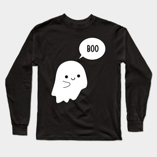 Cute Little Ghost Boo Long Sleeve T-Shirt